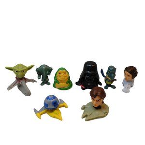 Lot of 8 Star Wars Burger King Toys 2005-2008 Yoda Darth Luke + More